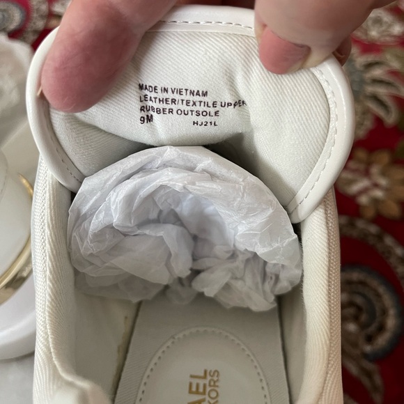 Michael Kors Georgie Trainer Tech Canvas/Optic White Model 43F8GEFS4D New in Box - Picture 10 of 11